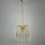 Italian Murano Hollywood Regency Glass and Brass Chandelier from 1950/60