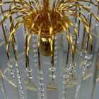 Olasz Hollywood regency réz-üveg csillár