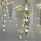 Olasz Hollywood regency réz-üveg csillár