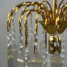 Olasz Hollywood regency réz-üveg csillár