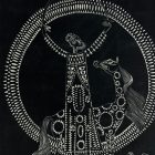 1971 - Shaman greeting the dawn - linocut - by Ifj. Balazs