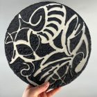 Large abstract Király ceramic bowl