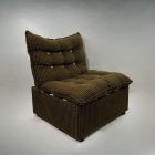 Mid-century checkered  armchair