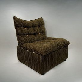 Mid-century checkered  armchair
