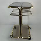 Retro gurulós zsúrkocsi füstüveggel