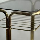 Retro gurulós zsúrkocsi füstüveggel