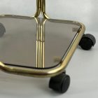 Retro gurulós zsúrkocsi füstüveggel