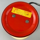Retro colored yellow and red glass table lamp 1970/80's