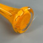 Kisslinger narancssárga egyszál-virág kristály narancssárga váza