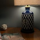 Vintage sailor table ceramic lamp