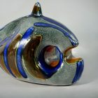 Gál Béla midcentury kerámia hal szobor