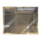 Hollywood regency réz-króm dohányzóasztal 