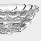 Orrefors raspberry crystal bowl
