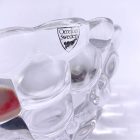 Orrefors raspberry crystal bowl