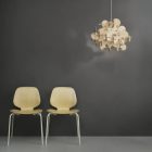 Danish "Amøbe" wooden pendant lamp