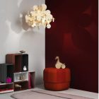 Danish "Amøbe" wooden pendant lamp