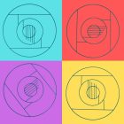 Drill 2.5 Retro hatású türkiz falidísz - Switch manufaktúra  