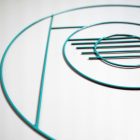 Drill 2.5 Retro hatású türkiz falidísz - Switch manufaktúra  