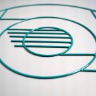 Drill 2.5 Retro hatású türkiz falidísz - Switch manufaktúra  